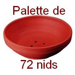 NID PIGEON en terre cuite - Palette de 72