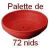 NID PIGEON en terre cuite - Palette de 72