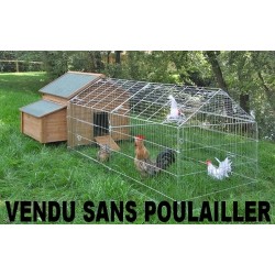 Abri - enclos avec protection 2m x 4m - La Ferme de Manon