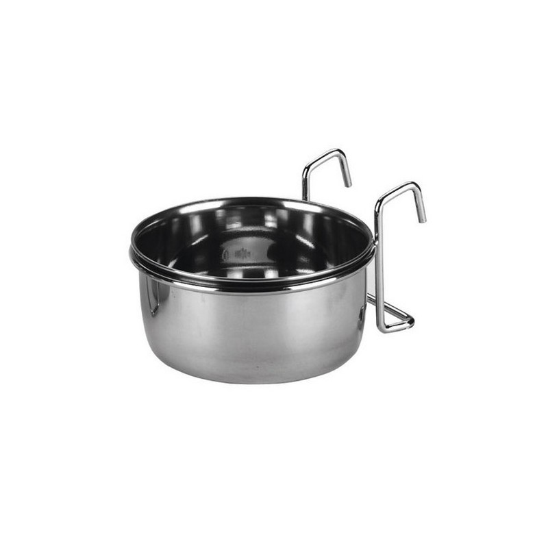 Gamelles inox ronde - Gamelle double crochet - mangeoires inox - mangeoire/abreuvoire - mangeoire/abreuvoire pas cher - abreuvoi