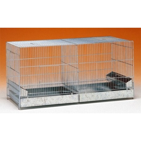 Cage Oiseaux 120cm Tiroir Galvanisé