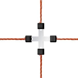 Connecteur LITZCLIP "CROIX" pour la réparation de clôture - x5