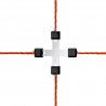 Connecteur LITZCLIP "CROIX" pour la réparation de clôture - x5