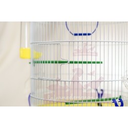 Cage oiseaux ronde ACACIA avec bac transparent