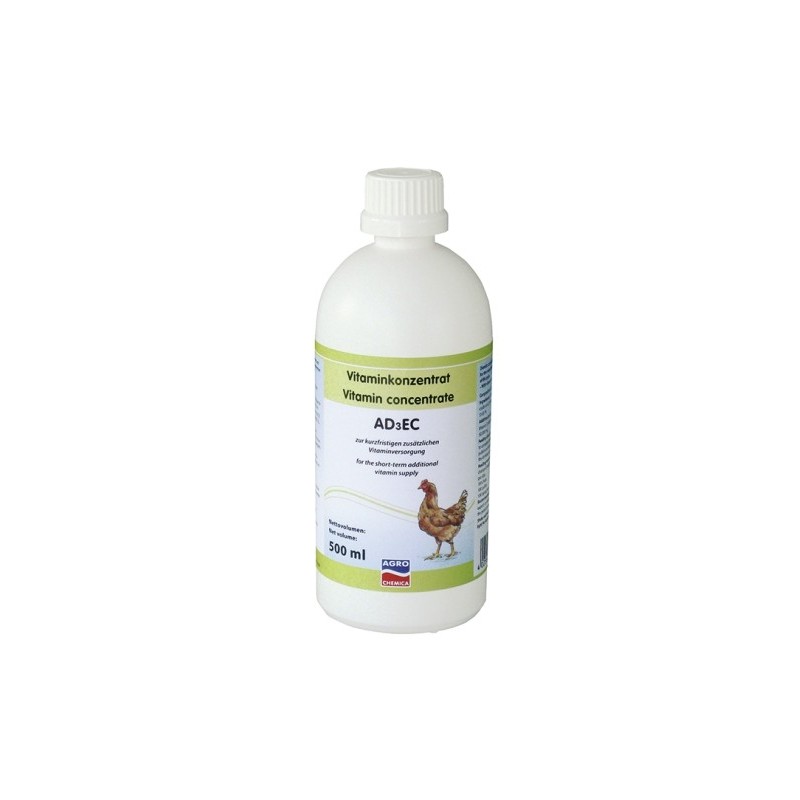 Vitamines AD3EC Volaille - Bouteille de 500ml