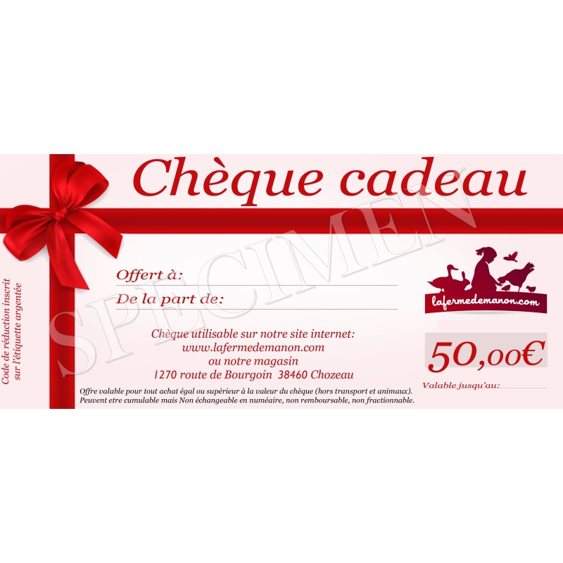 Chèque cadeau