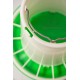 MANGEOIRE plastique 6kg verte avec couvercle - Qualité Professionnelle