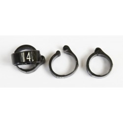 Bagues à clip numérotées 8mm - Lot de 25