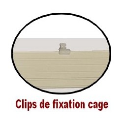 Crochet de rechange pour fixation volet plastique - lot de 4