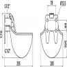 Abreuvoir automatique à palette en fonte - 1.45L