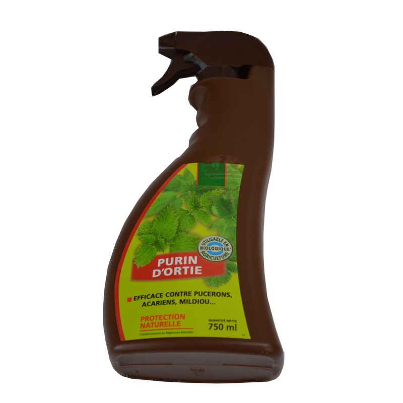 Purin d'ortie, efficace contre pucerons, acariens - Spray de 750ml