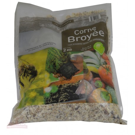 Corne Broyée, engrais naturel - Sac de 2kg