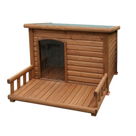 Niche à chien avec terrasse
