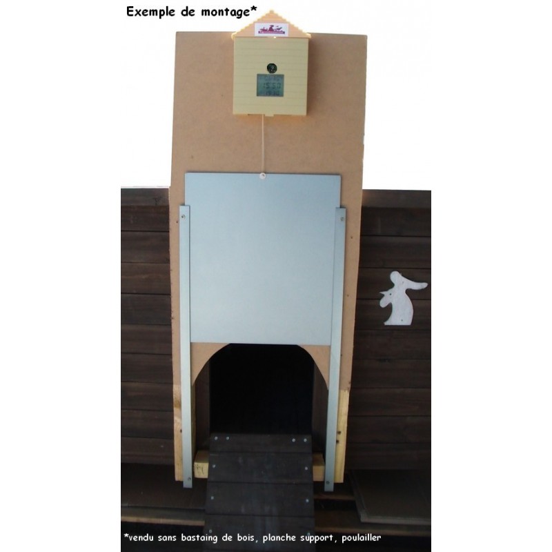 Portier Crépusculaire Programmable Complet Avec Porte Pour Poulaillers