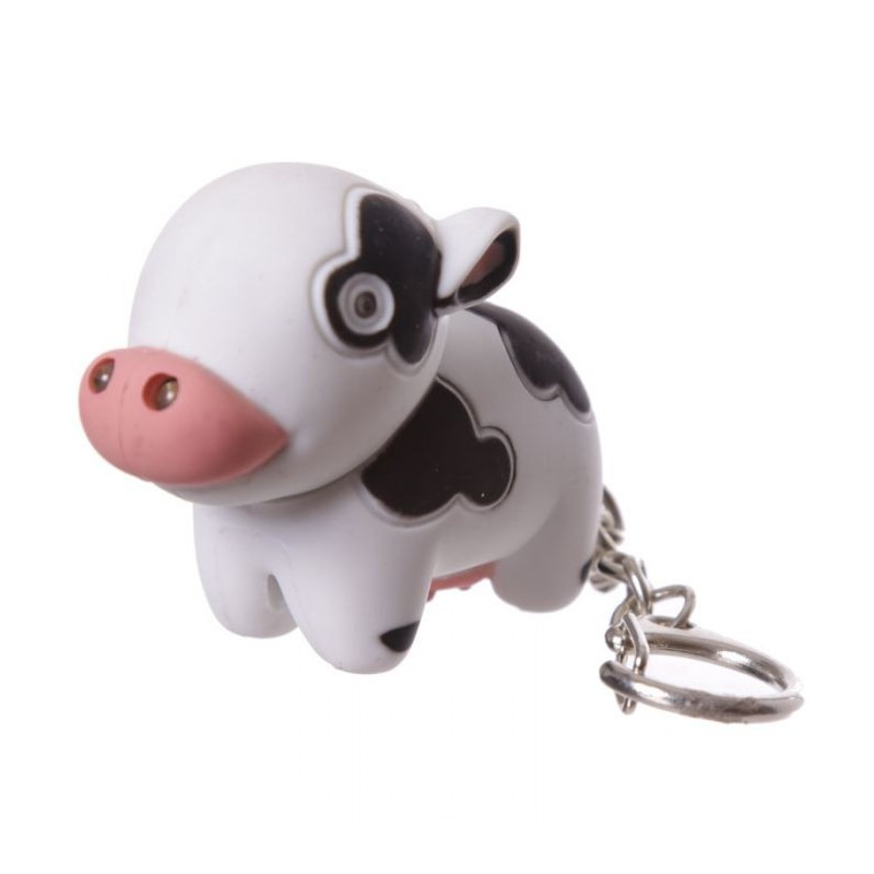 Porte-clé LED - vache ou cochon