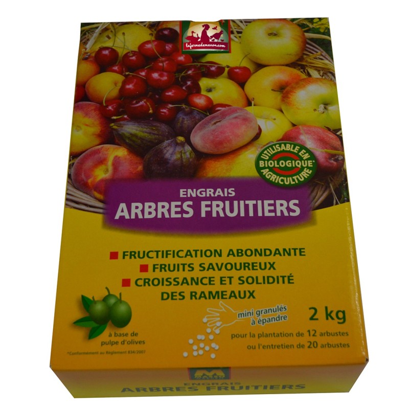 Engrais arbres fruitiers N.P.K. 5-4-9 