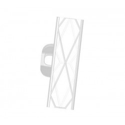 Piquet fibré blanc en PVC 157cm - 12 isolateurs