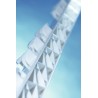 Piquet fibré blanc en PVC 157cm - 12 isolateurs