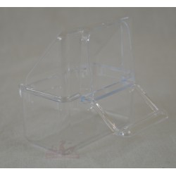 Mangeoire intérieure transparente à crochet