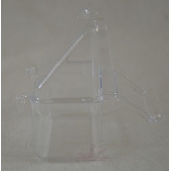 Mangeoire intérieure transparente à crochet