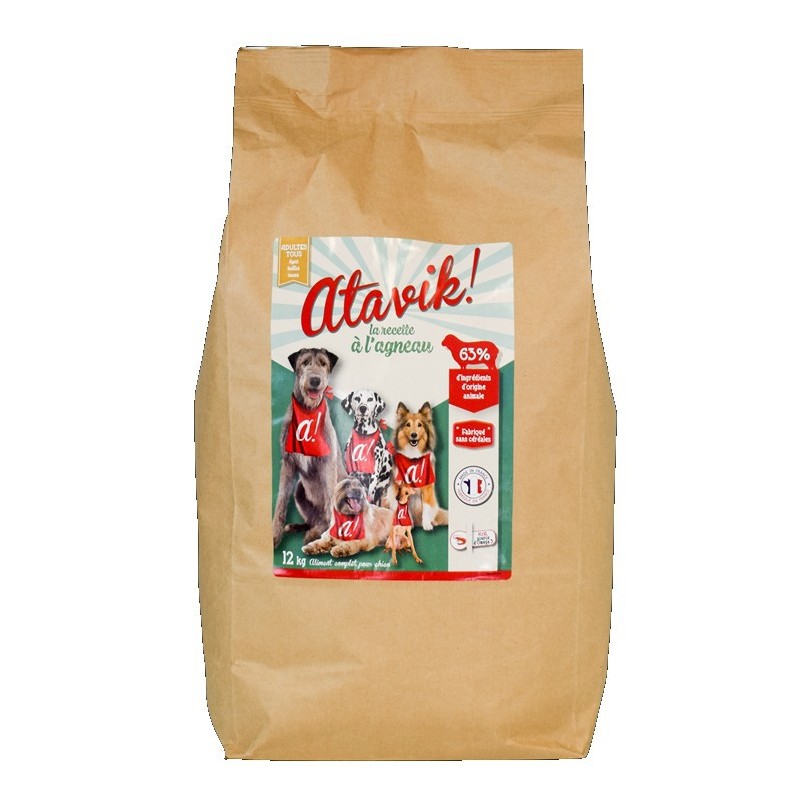 Croquettes chien agneau, sans céréales, made in France - 12kg Croquettes chien agneau, sans céréales, made in France - 12kg