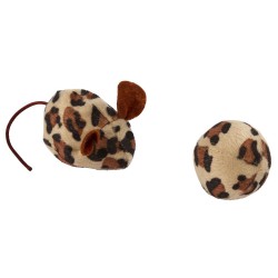 Jouet pour chat "Souris avec balle léopard"