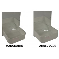 Abreuvoir - Mangeoire  perruche 215cc