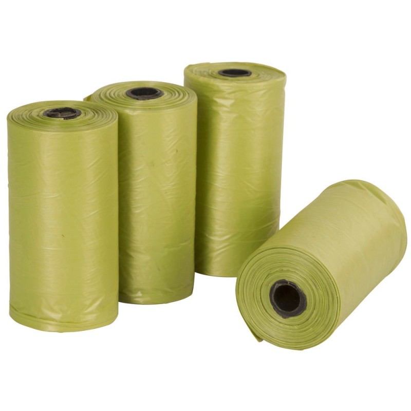 Lot de 4 rouleaux de 20 sachets à déjections