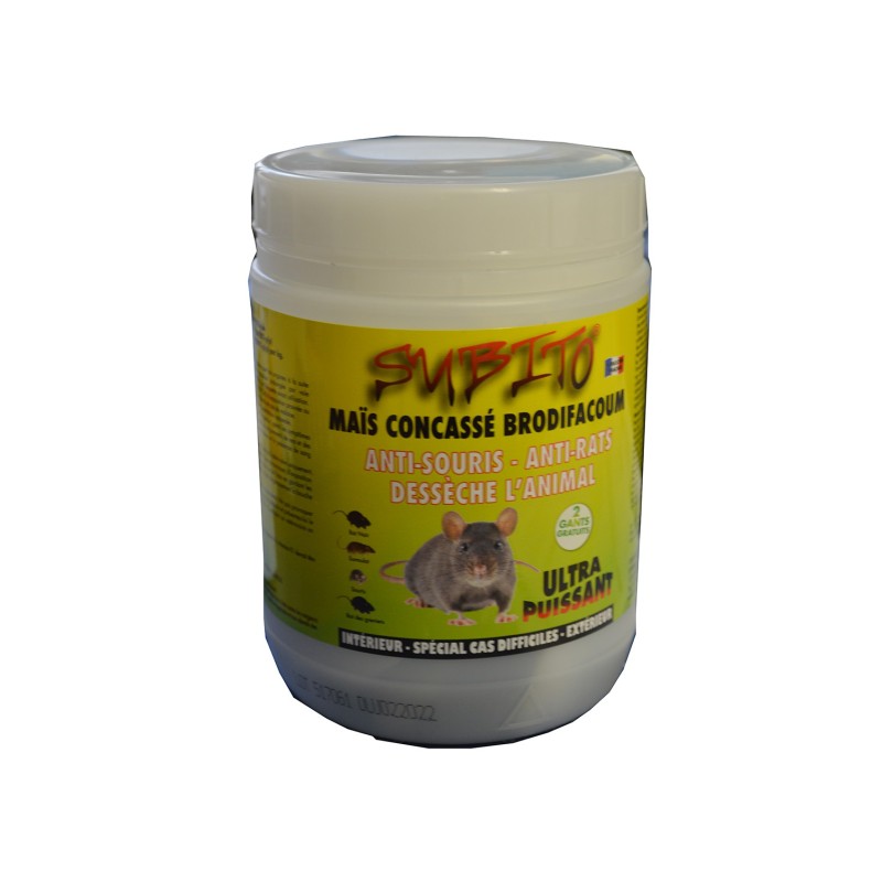 Raticide -Souricide maïs concassé - boite de 150g