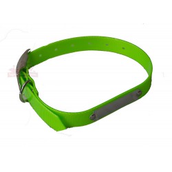 Collier PVC fluo avec plaque de gravage -  60cm x 2.5cm