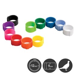 Bagues à clip 12mm - Lot de 25