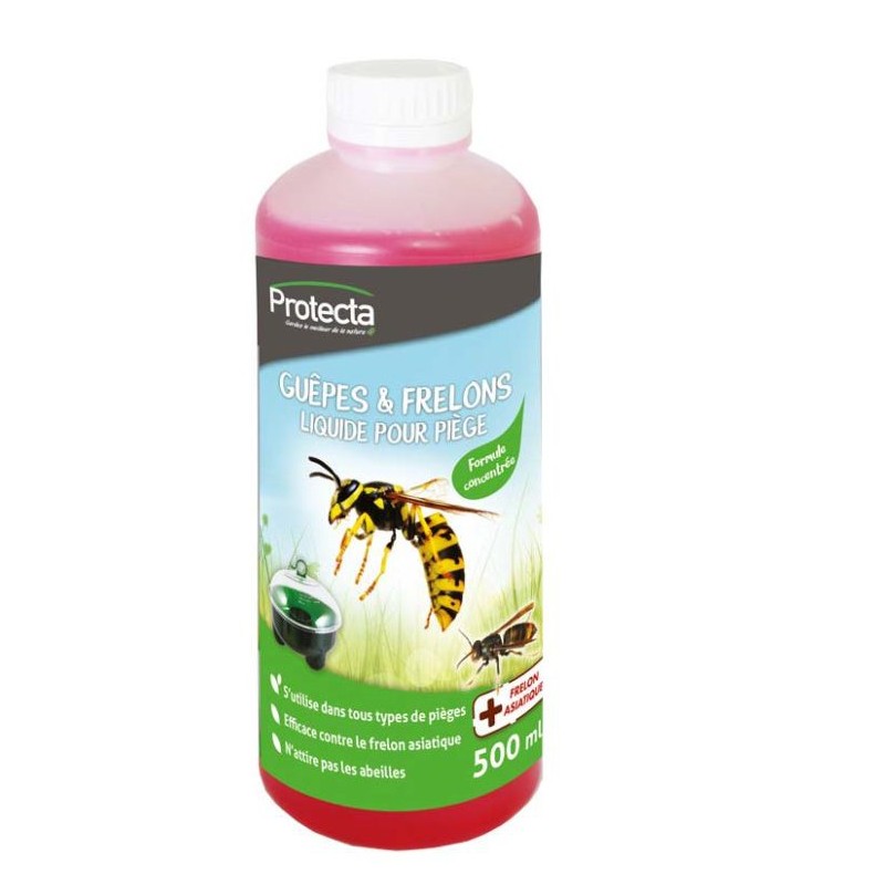 Attractif liquide guêpes, frelons et mouches - 500ml