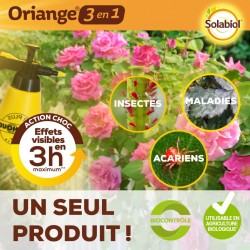 Oriange 3 en 1 - Traitement Total pour rosiers, arbres et arbustes 200ml