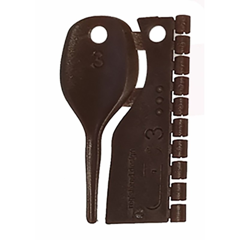 Bagues canaris plastique 3mm marron Bagues canaris plastique 3mm marron