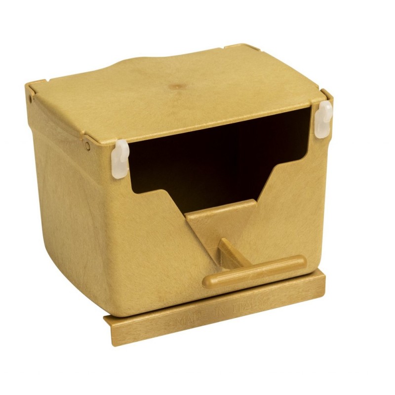 Nid en bois pour oiseaux exotiques horizontal 17,5x15x9,5cm à 4,95