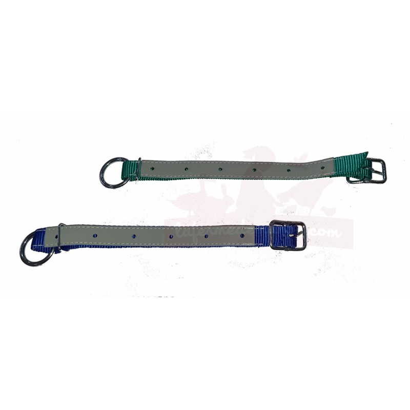 Collier nylon renforcé en cuir pour mouton, chèvre - 65cm