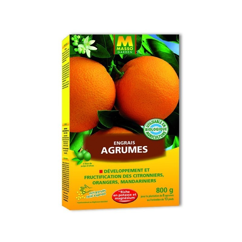 Engrais naturel pour Agrumes (Citronniers, orangers, kumquats