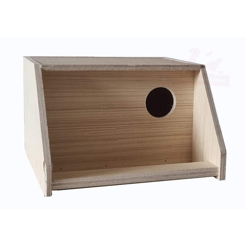 nichoir en bois intérieur pour agapornis / inséparable