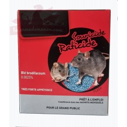 Raticide, souricide en sachet pour intérieur ou extérieur