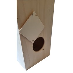 Nichoir en bois pour Perruche Omnicolores - 45cm