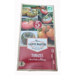 Tomate à gros Fruits en mélange AB - Sachet de 50 graines