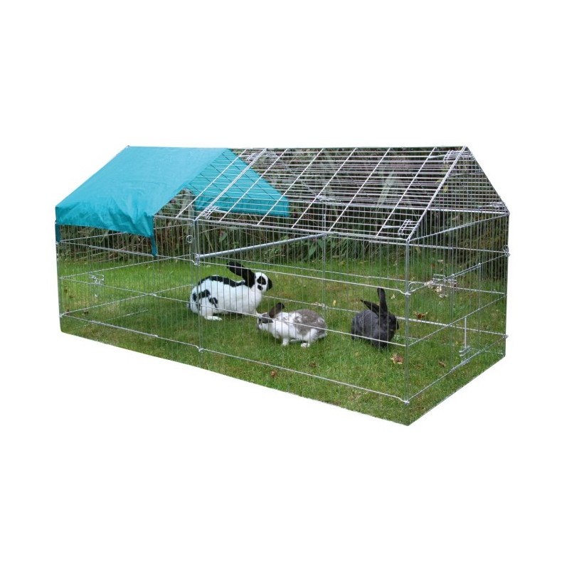 Abri - enclos avec protection 2m x 4m - La Ferme de Manon