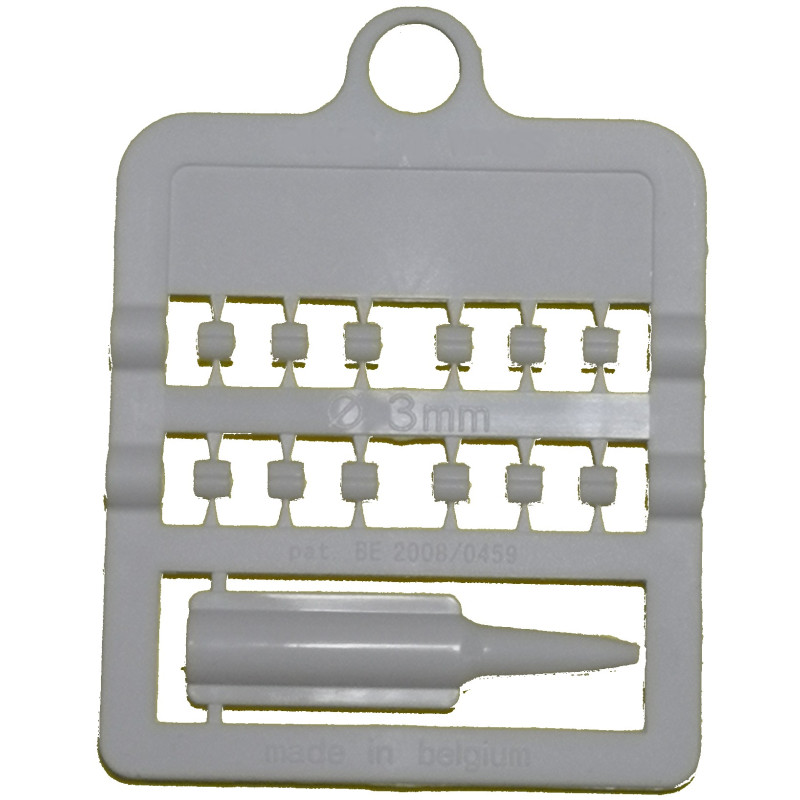 Bagues ouvertes fendues 3mm blanc, canaris Bagues ouvertes fendues 3mm blanc, canaris