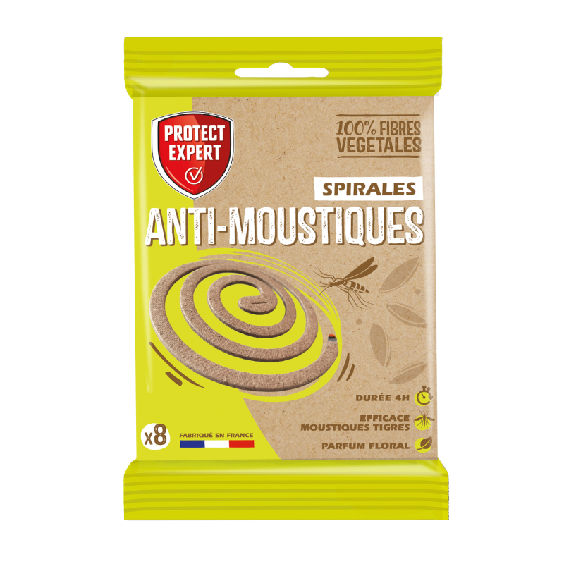 Spirales anti-Moustiques - Sachet de 8