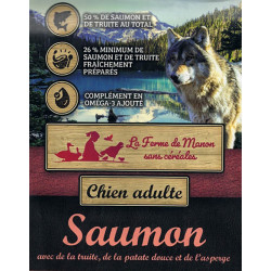 croquette chien adulte recette saumon et truite
