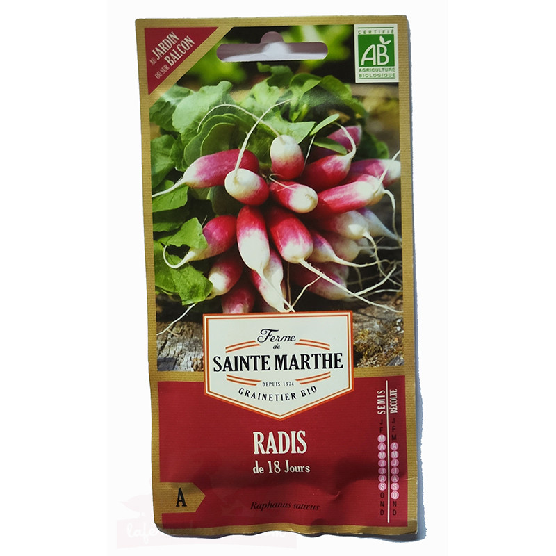 Radis de 18 jours AB - Sachet de 1000 graines