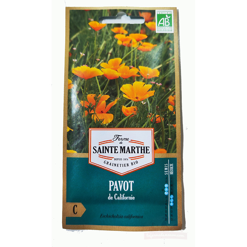 Pavot de Californie AB - Sachet de 800 graines