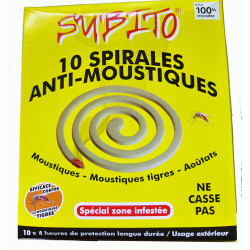 spirale anti-moustiques, moustiques tigres