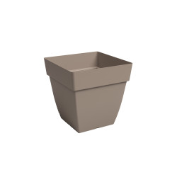 Pot pour jardin. Pot en plastique. Pot capri. pot artevasi. Pot couleur taupe