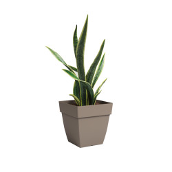 Pot en Plastique Recyclé Carré Capri 45cm - 71L